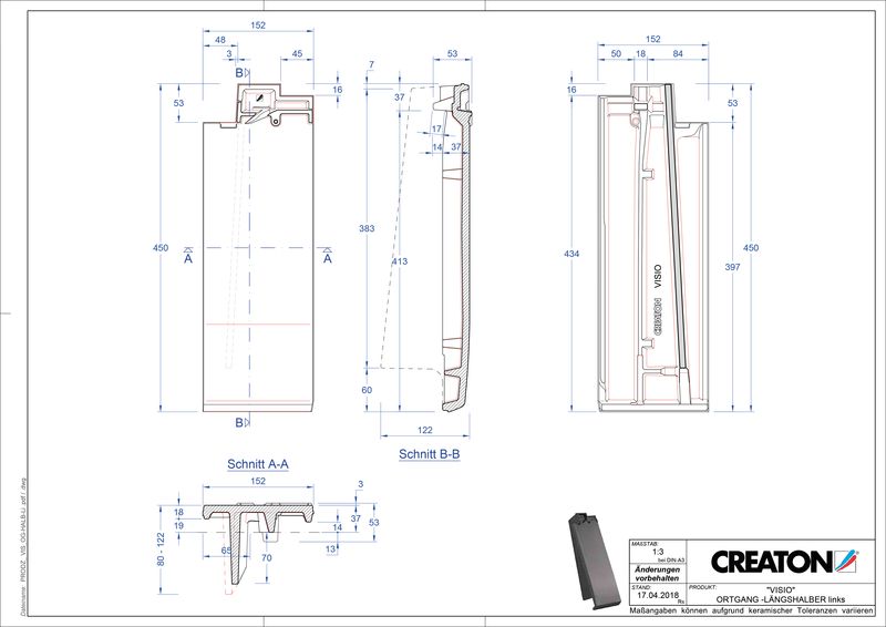 Produkt CAD-Datei VISIO Halber Ortgang links LHOGL
