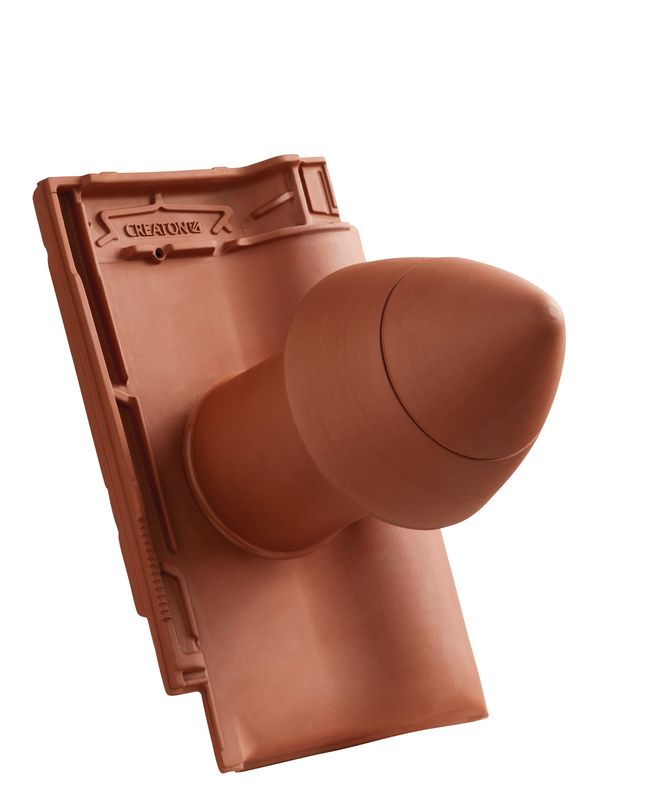 MZ3 NEU SIGNUM keramisches Dunstrohr DN 110 mm mit abschraubbarer Haube inkl. Unterdachanschlussadapter
