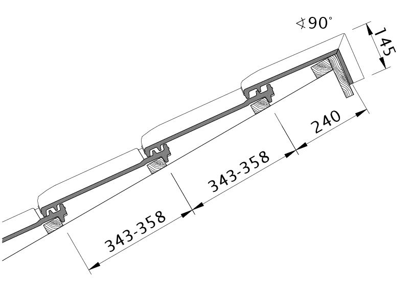 Zeichnung MZ3 Pultdach-Ausführung PDA