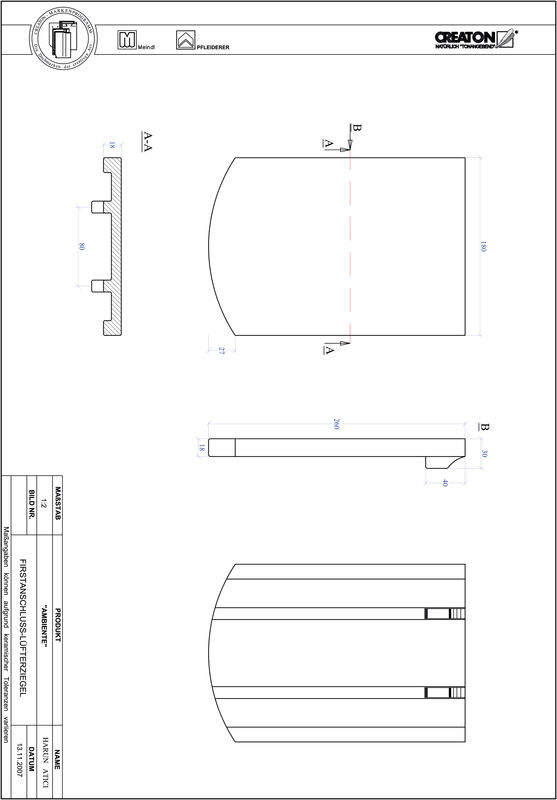 Produkt CAD-Datei AMBIENTE Segmentschnitt SEG-FALZ