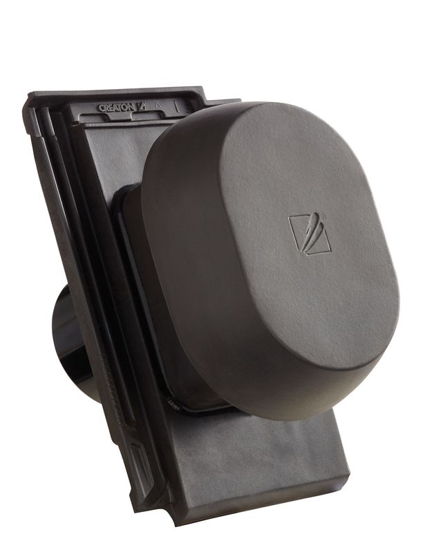 VIS SIGNUM keramischer Wrasenlüfter DN 160 mm inkl. Unterdachanschlussadapter