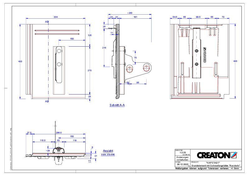 Produkt CAD-Datei KAPSTADT Grundelement Rundrohr