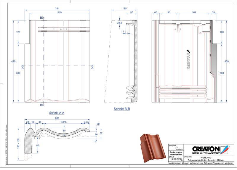 Produkt CAD-Datei VERONA Pultstein Ortgang links PultOGL-120