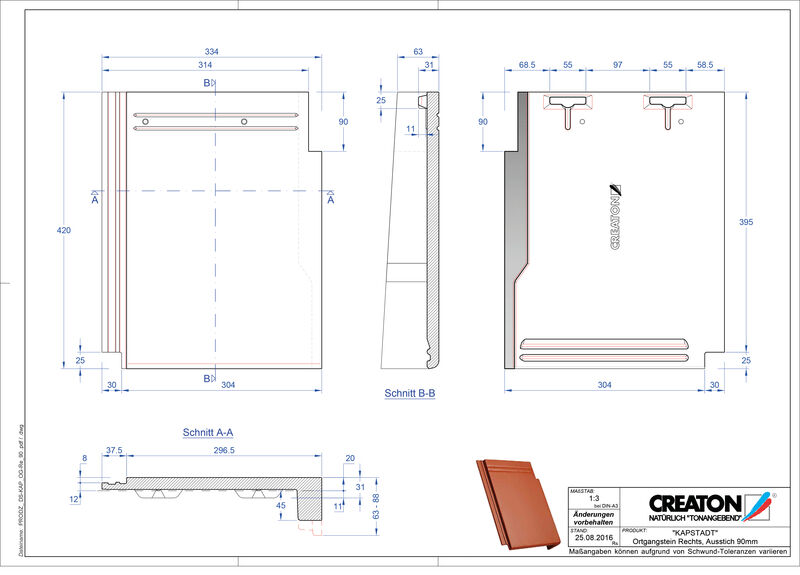 Produkt CAD-Datei KAPSTADT Ortgang rechts OGR-90