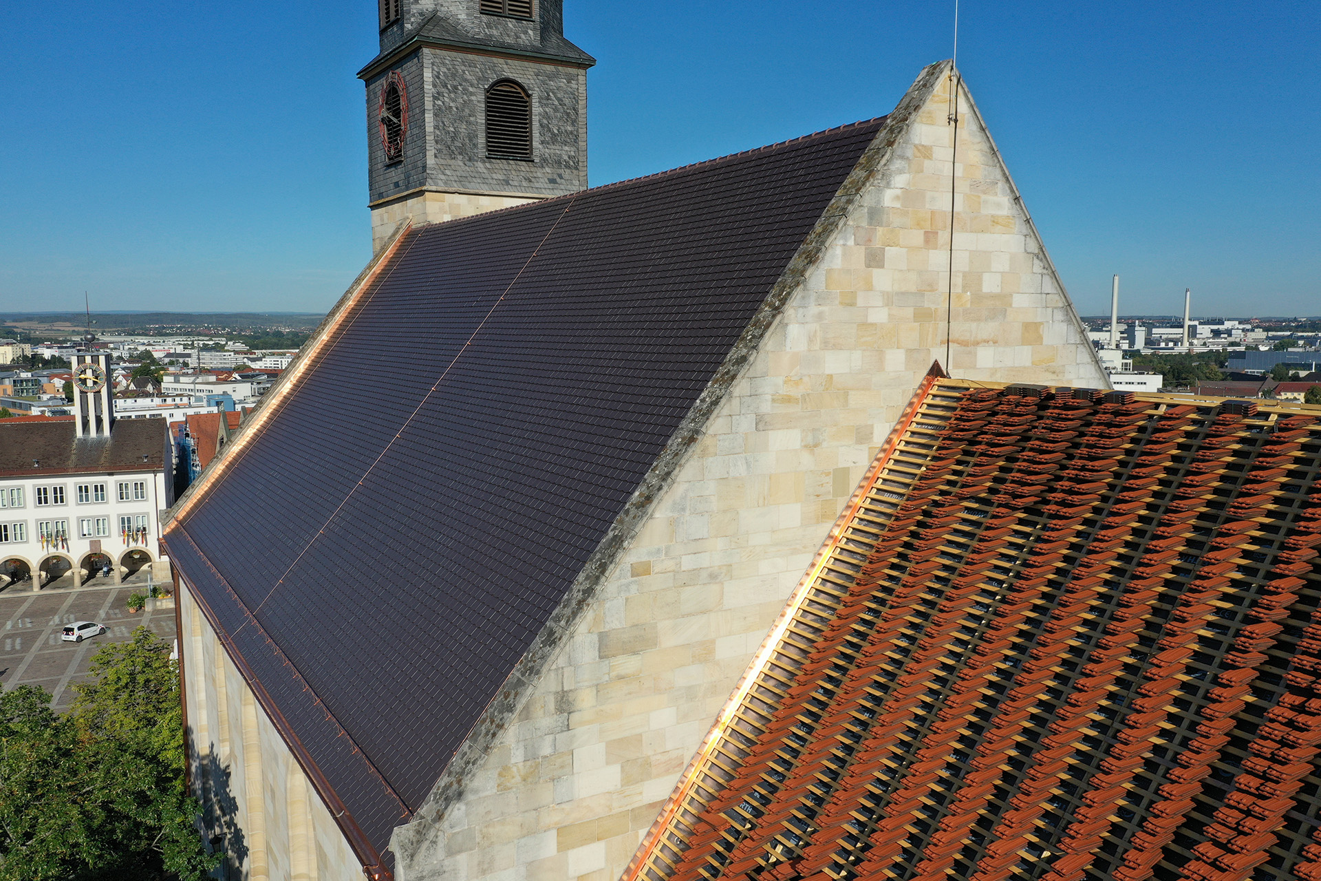 Dach Stadtkirche Böblingen