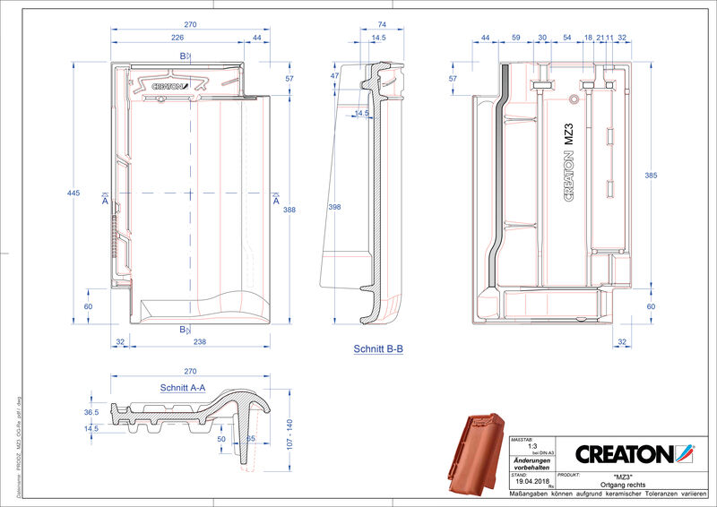 Produkt CAD-Datei MZ3 NEU Ortgang rechts OGR