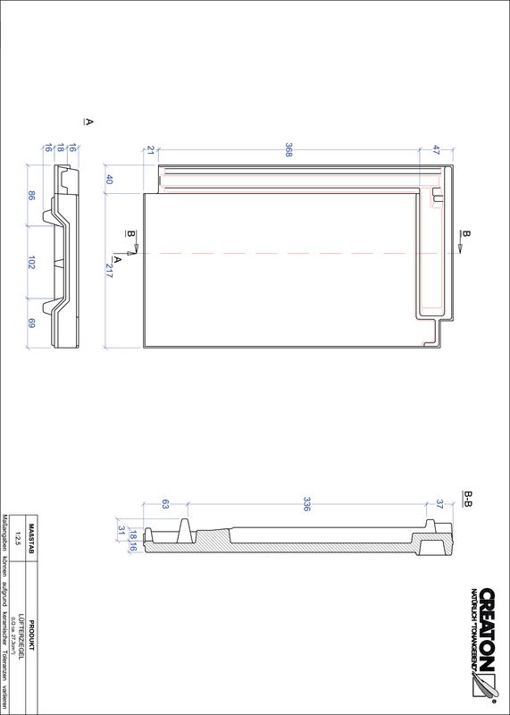 Produkt CAD-Datei DOMINO Lüfterziegel LUEFTZ