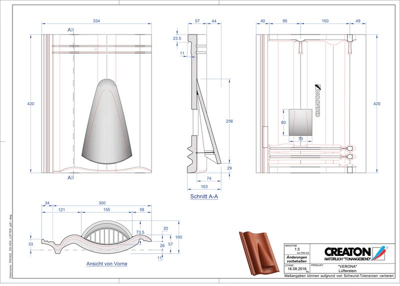 Produkt CAD-Datei VERONA Lüfterstein Luefterstein