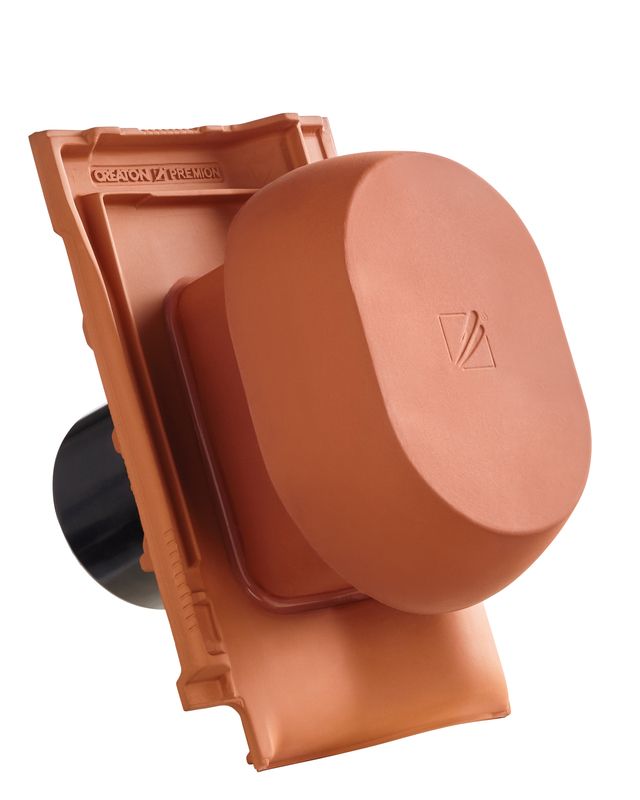 PRE SIGNUM keramischer Wrasenlüfter DN 160 mm inkl. Unterdachanschlussadapter