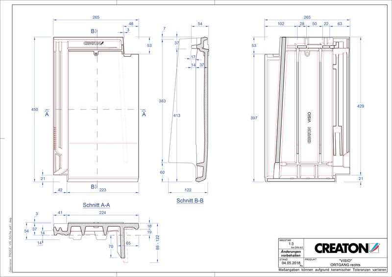 Produkt CAD-Datei VISIO Ortgang rechts OGR