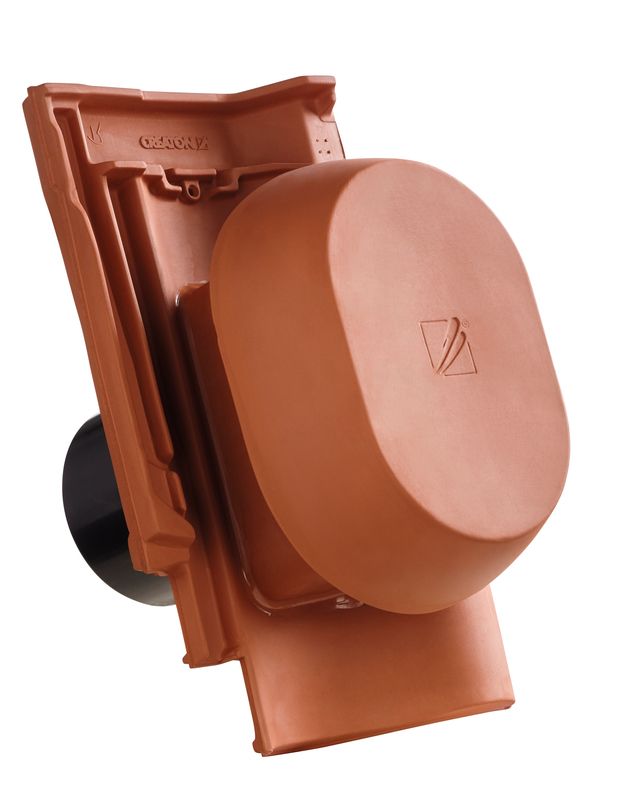 SIN SIGNUM keramischer Wrasenlüfter DN 160 mm inkl. Unterdachanschlussadapter