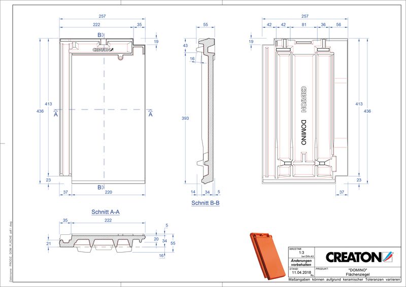 Produkt CAD-Datei DOMINO Fläche FLA