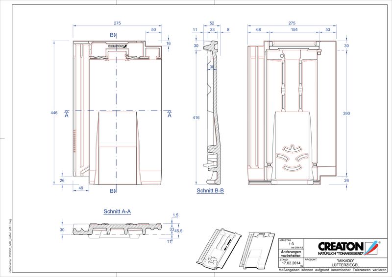 Produkt CAD-Datei MIKADO Lüfterziegel LUEFTZ