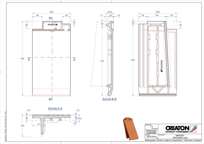 Produkt CAD-Datei MIKADO Ortgang links OGL