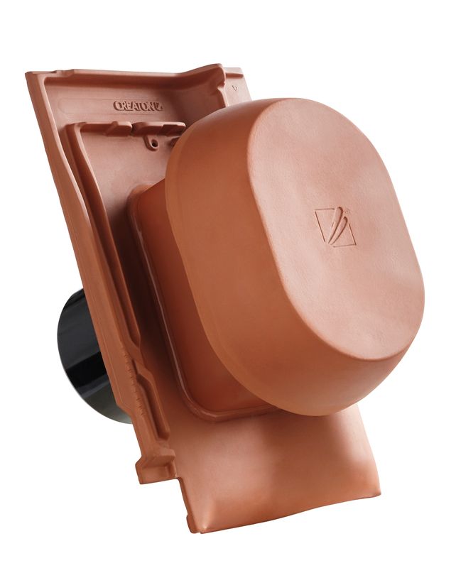 FUT SIGNUM keramischer Wrasenlüfter DN 160 mm inkl. Unterdachanschlussadapter