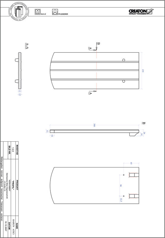 Produkt CAD-Datei PROFIL Segmentschnitt KERA-SAECHS-15-CM-1-1