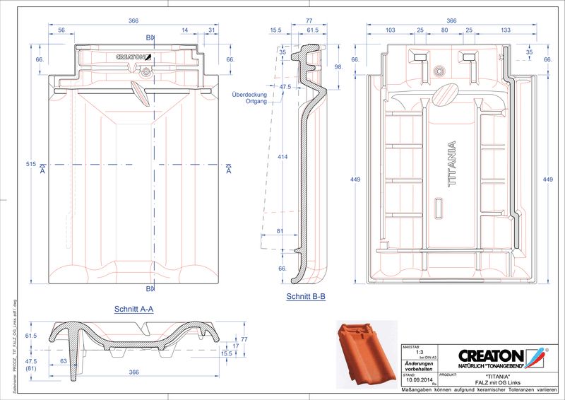 Produkt CAD-Datei TITANIA Firstanschlusslüfter Ortgang links FALOGL