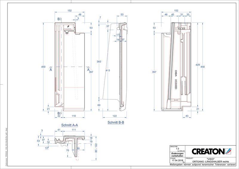 Produkt CAD-Datei VISIO Halber Ortgang rechts LHOGR