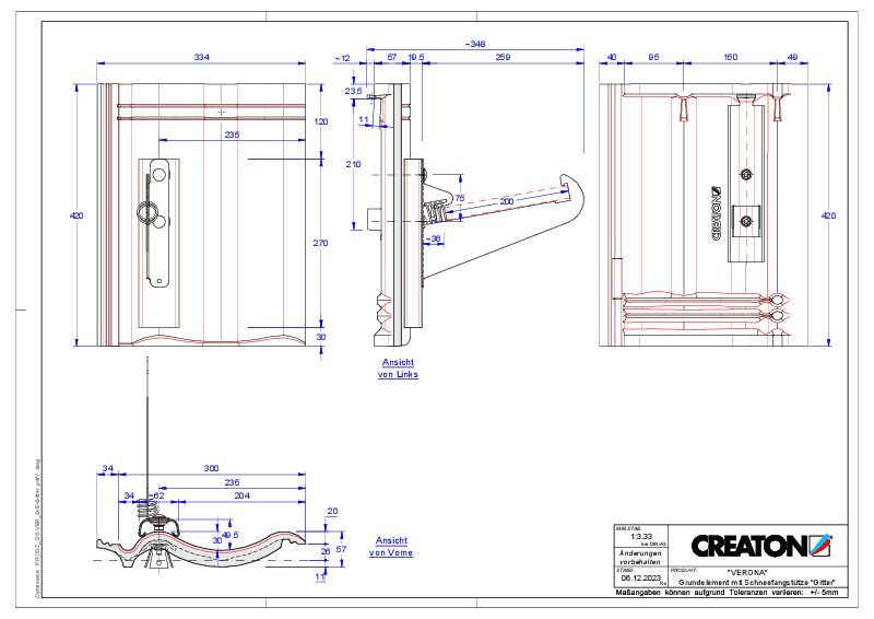 Produkt CAD-Datei VERONA Grundelement Gitter