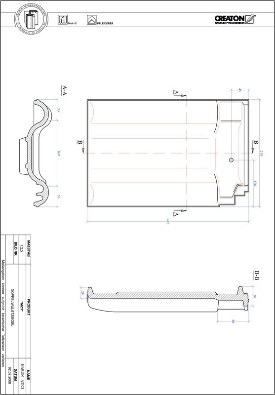 Produkt CAD-Datei MZ3 Doppelwulstziegel DWZ