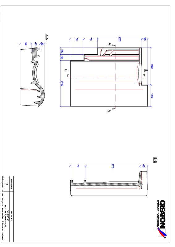 Produkt CAD-Datei SINFONIE Pultziegel PULT
