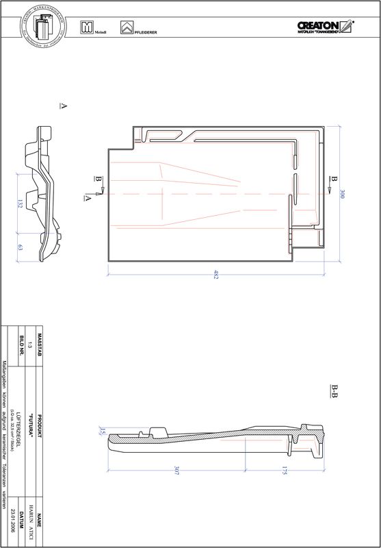 Produkt CAD-Datei FUTURA Lüfterziegel LUEFTZ