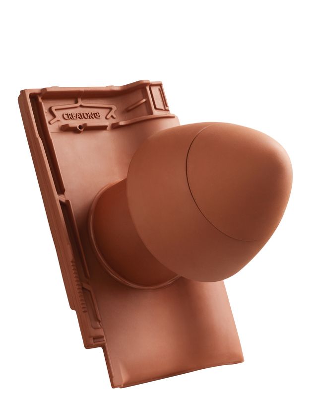 MZ3 NEU SIGNUM keramisches Dunstrohr DN 125 mm mit abschraubbarer Haube inkl. Unterdachanschlussadapter