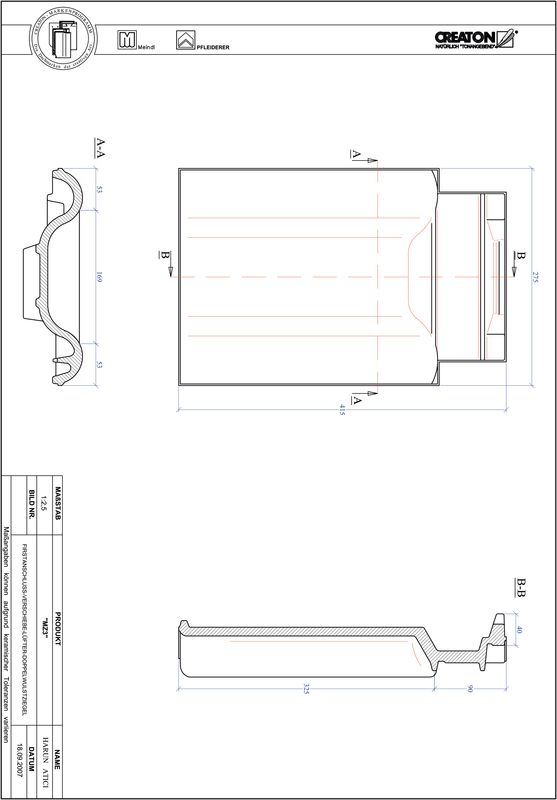 Produkt CAD-Datei MZ3 Verschiebebereich Doppelwulstziegel VSBDWZ
