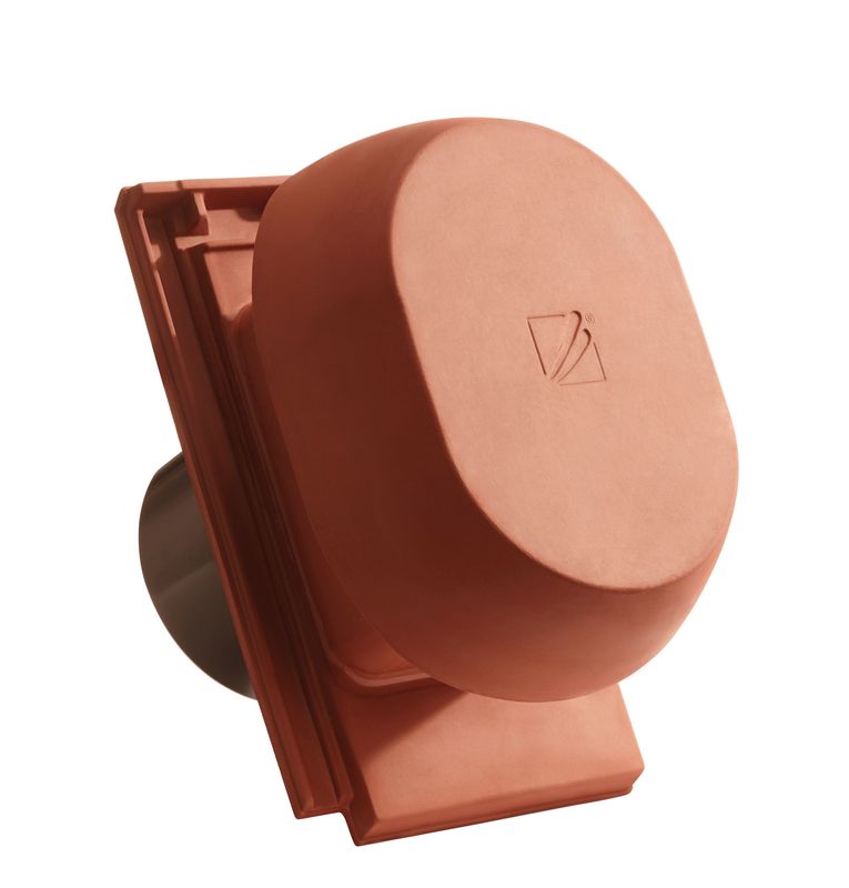 DOM SIGNUM keramischer Wrasenlüfter DN 200 mm inkl. Unterdachanschlussadapter