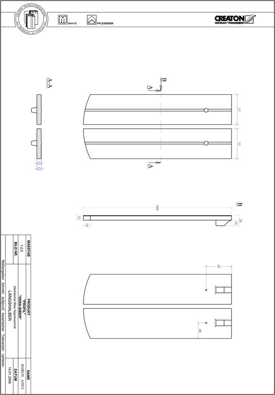 Produkt CAD-Datei PROFIL Segmentschnitt KERA-SAECHS-15-CM-LH