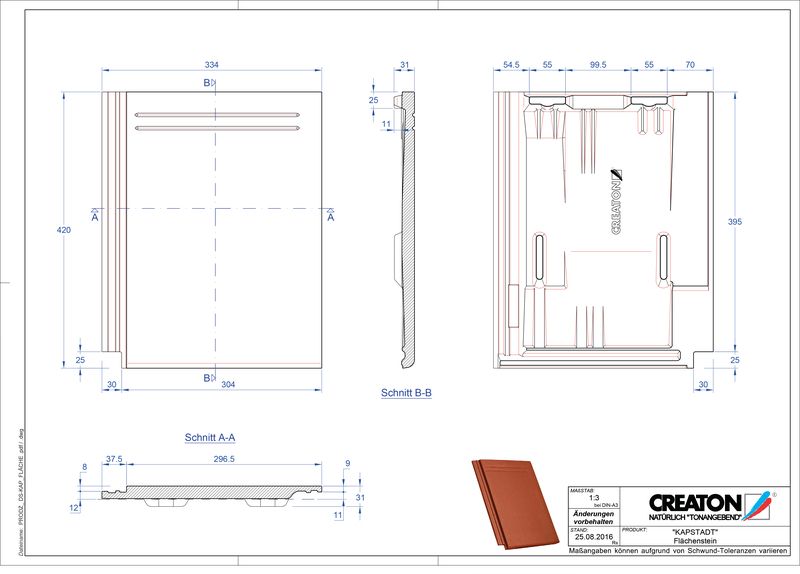 Produkt CAD-Datei KAPSTADT Fläche Faechenstein