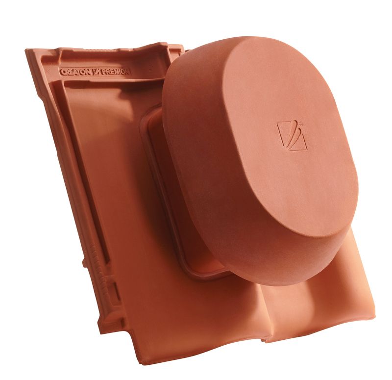 PRE SIGNUM keramischer Wrasenlüfter DN 200 mm inkl. Unterdachanschlussadapter